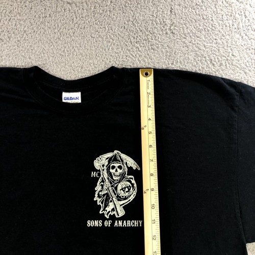 sons of anarchy T Shirt Men’s 2XL Black Reaper Death - Picture 4 of 15
