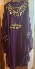 Kaftan Dress- 1 Piece -Purple One Size Medium Soft Material USED- Good Condition