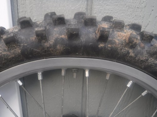 2008 SUZUKI RMZ250 21" EXCEL FRONT WHEEL HUB RIM TIRE RM-Z250 08-16 - Picture 11 of 12