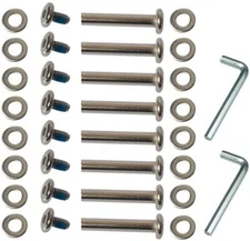 OD 15/64" (6mm) Shaft Hex Socket Screw Inline Skate Wheel Roller Blades Axles