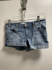 Levis Shorty Shorts Denim Girls Shorts Size 16R stretch -