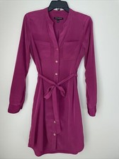 Womens Banana Republic buttondown dress Size 6 Polyester Pink