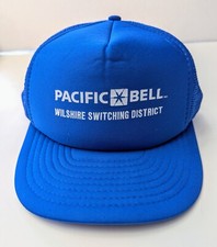 Vintage Pacific Bell Baseball Cap, Wilshire Switching District, blue, adjustable