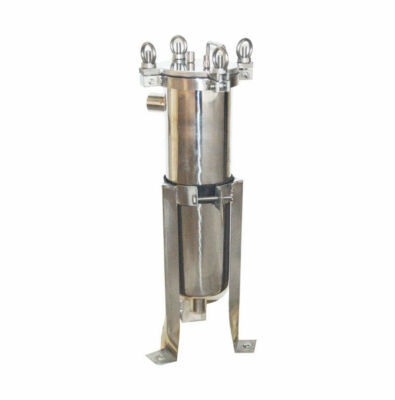 TechTongda #4 Bag Filter Housing 304 SS 1'' In/Out 120 Psi Flat Plate Lid Nib New