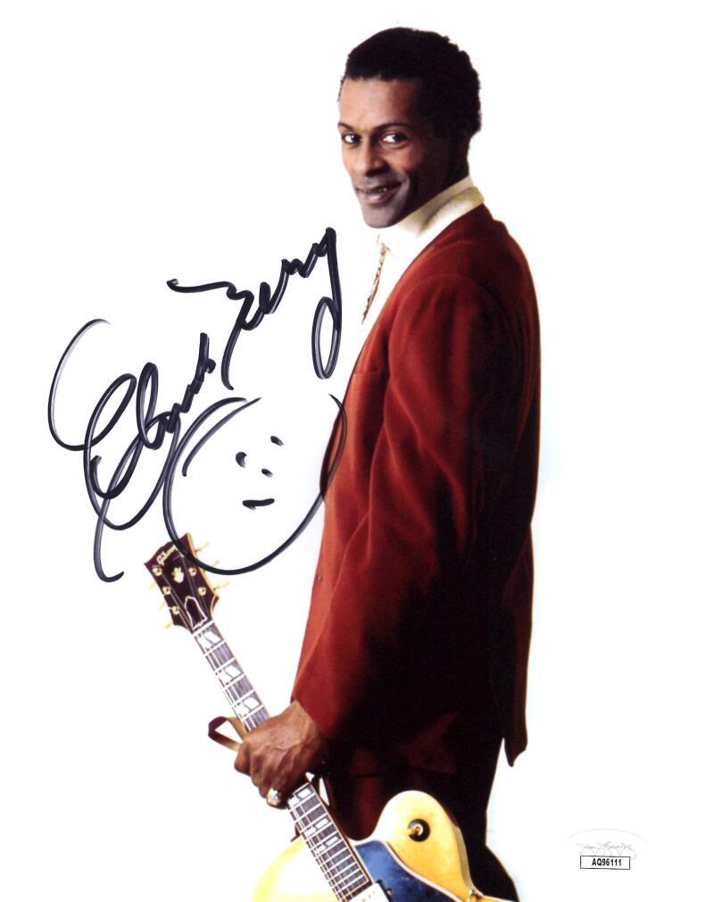 CHUCK BERRY　直筆サイン入り写真 Chuck Berry Signed Autograph 8x10 Photo - Rock and Roll Pioneer w