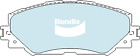 Bendix DB1802 GCT Brake Pad Set