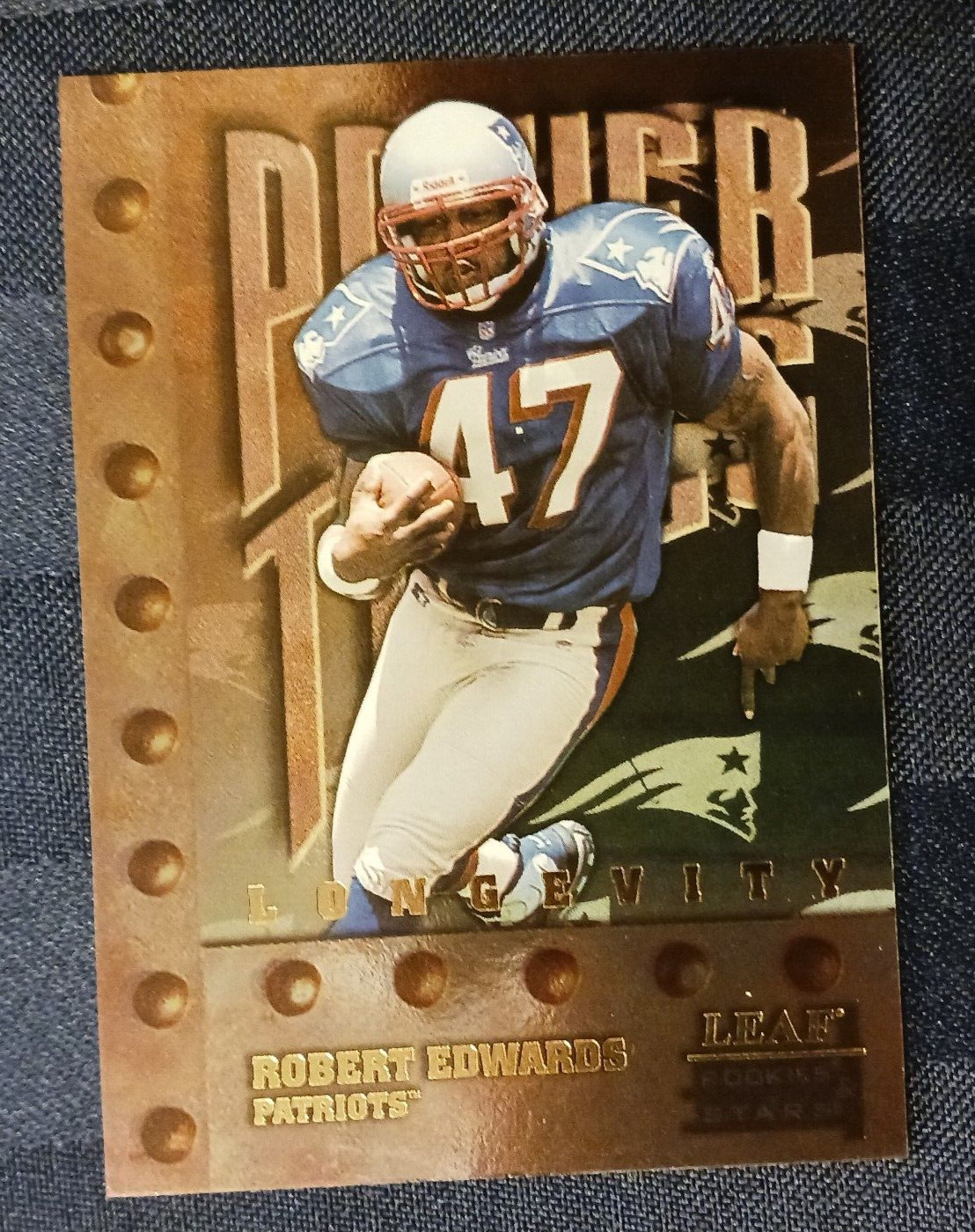 1998 Leaf Rookies and Stars #269 Robert Edwards Power Tools Longevity #19/50, Pa