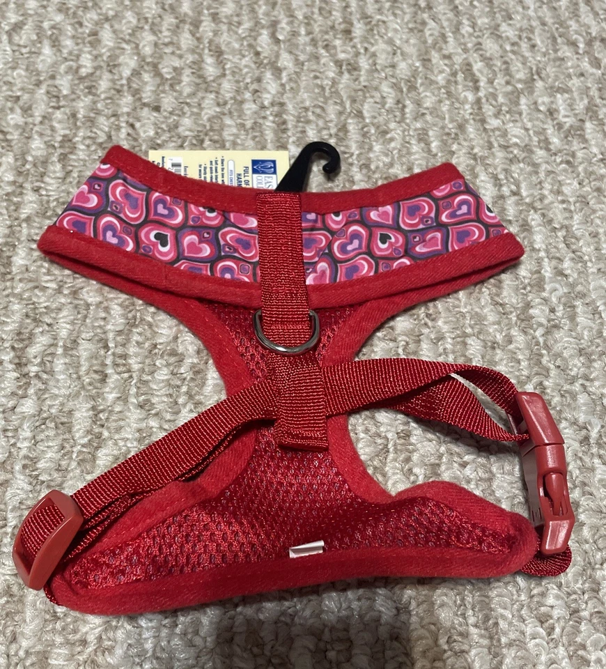 Arnés para perro con estampado de corazones de colección Medium East Side - Nuevo con etiquetas Foto 2 de 4