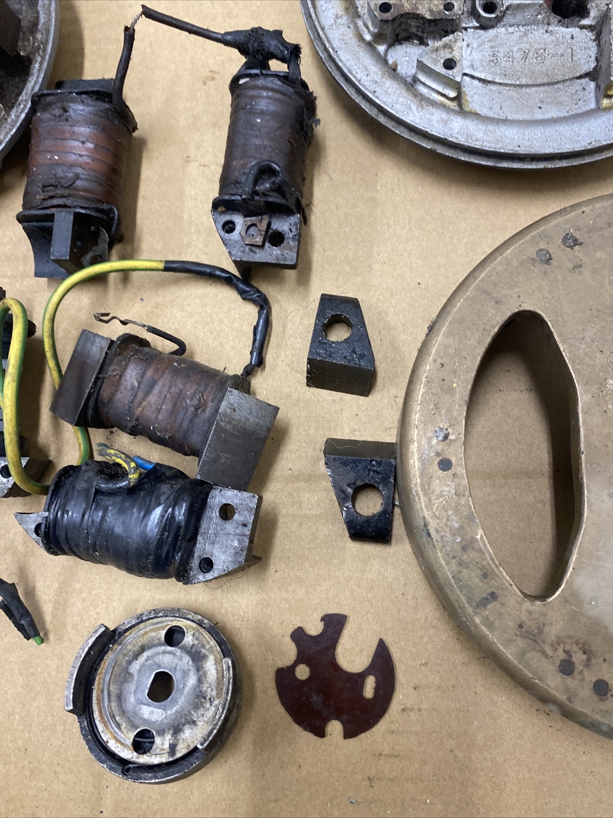 Vintage Villiers ignition plate Flywheel Condensers Coils francis