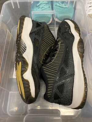 Size 10.5 - Jordan 11 Retro Low Zest 2007 Nike Air Jordan 11 Retro Low Black Zest White 2007 Size 10.5  main image 2