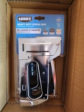 HART Heavy Duty Staple Gun, Handle Lock, Compatible w/ Arrow T50 Staples