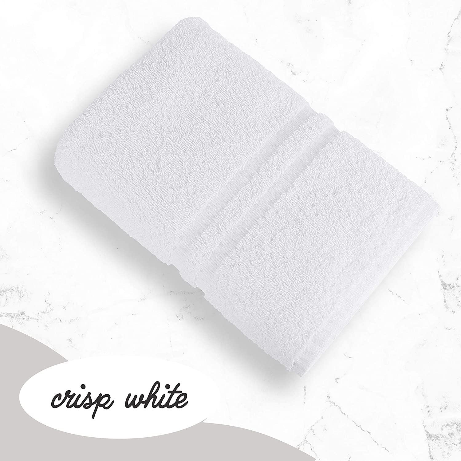 Luxury Bath Towel White Large Bath Towels Pack for Spa, Gym, Bathroom