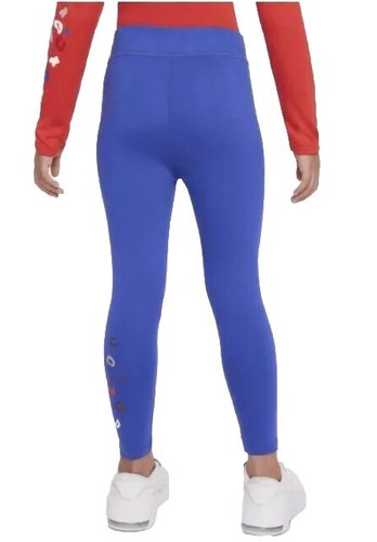 NIKE GIRL'S Icon Clash Leggings Lapis Blue Size 6 NWT - Picture 2 of 8