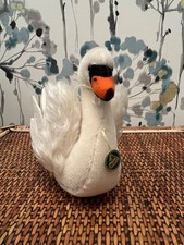Hermann - Coburg Mohair Swan C. 1980's released by Steiff