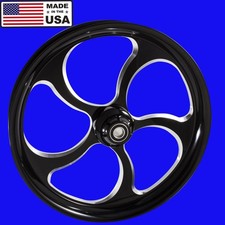 Harley Touring 21" Maze Black Contrast Front Wheel. *Made in the USA*