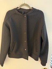 Unisex Bomber Jacket Dark Gray NWT Size S (Would Fit A M/L)