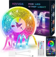 Smart Strip Lights 24V Indoor APP & Remote Control RGB LED Strip Light 10M USED
