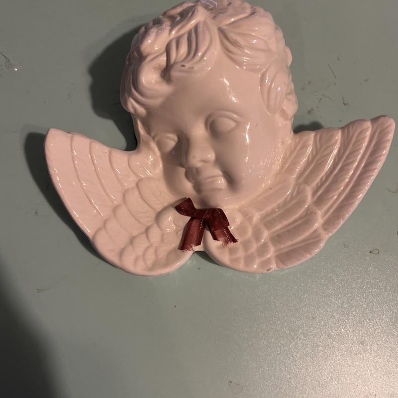 Boy Cherubs Hang On The Wall Vintage