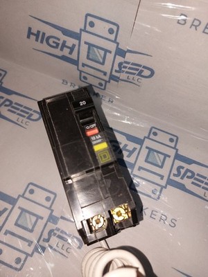 1 SQUARE D TYPE QOB GROUND FAULT  QOB220GFI 2P 20AMP BOLT ON GFCI FOR NQ-NQOD