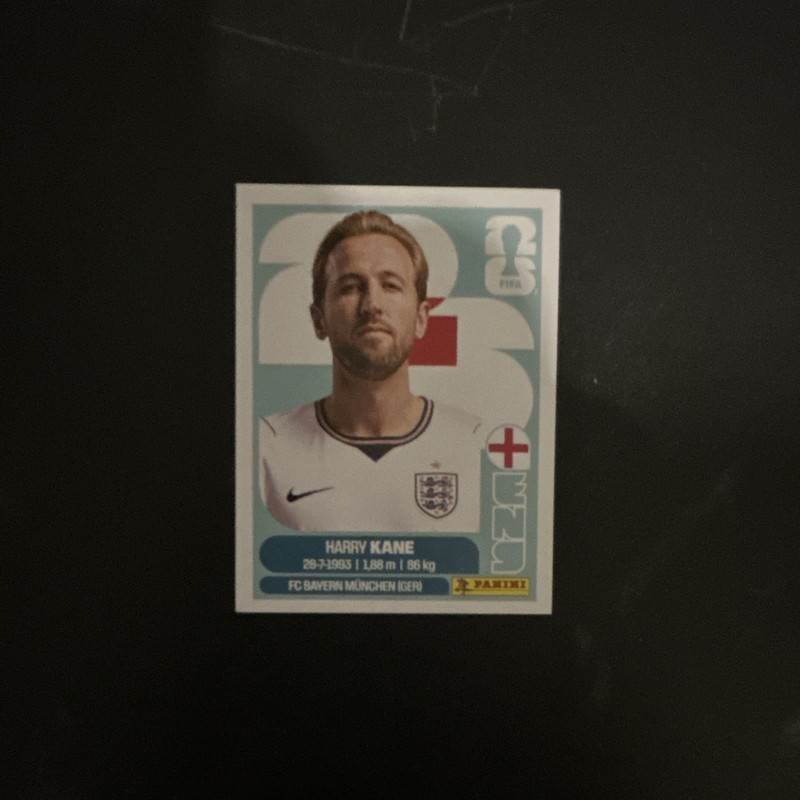 Panini FIFA World Cup 2026 Harry Kane England Player Portrait Sticker ENG 18