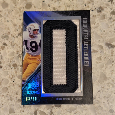 Upper Deck 2008 Icons Immortal Lettermen Lance Alworth #LA14 Last Names 63/80