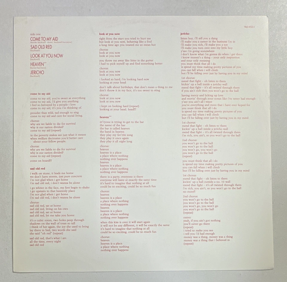 Simply Red Picture Book 12" Vinyl LP 1985 Elektra Records EKT 27 960 452-1 EX - Image 4 of 4