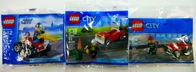 LEGO City: (60279) Fire Hazard Truck, (30010) Chief, (30347) Car, (30361) ATV