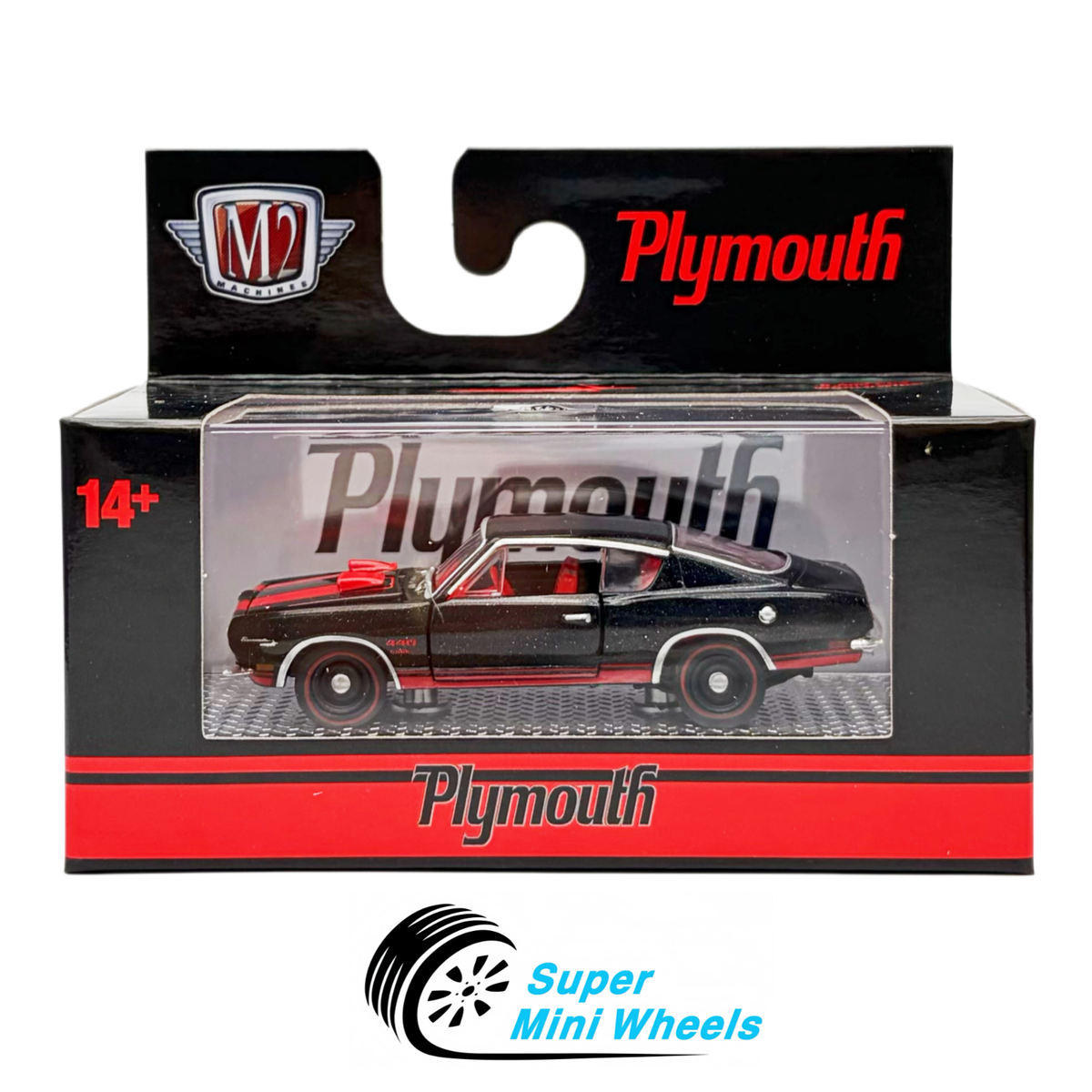 M2 Machines 1:64 1969 Plymouth Cuda 440 Black R93 25-55 | eBay
