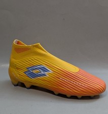 Lotto Solista 100 Gravity IX FG Soccer Cleats Mens 9.5 Ray Yellow Orange Melon