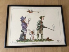 Bryn Parry Shooting print ‘Mark your birds’