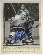 DENIS POTVIN SIGNED 11-12 UD PARKHURST CHAMPIONS WIRE PHOTO CARD AUTOGRAPH!!