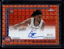 2025-26 Topps Chrome Chaz Lanier Rookie Auto RC Geometric Orange Refractor 05/25