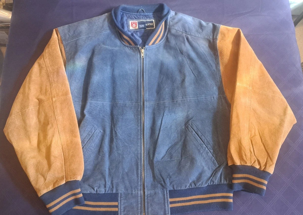Suede Outer Shell Coats, Jackets & Vests Varsity Jacket for Men