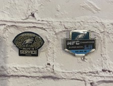 NFL Salute to Service PHILADELPHIA EAGLES Pin And NFC Champions