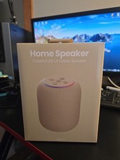 Home Speaker - Colorful LED Lit Fabric Speaker Brand New Sealed Box