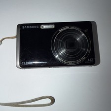 Samsung DualView TL220 12.2MP Digital Camera Bundle Black W/New battery 16gb Sd