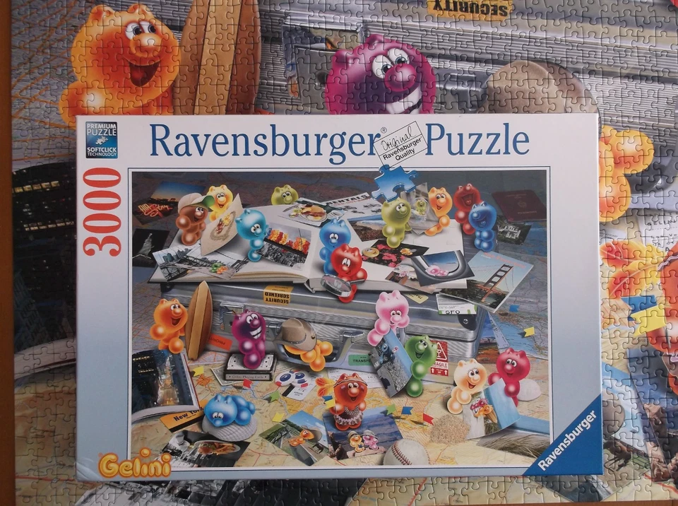 Ravensburger 3000 pc Gelini: Traveling Gelini's 2015 Jigsaw Puzzle Rare Complete - Image 3 of 4