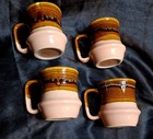 Rare Vintage Drip Glaze Mugs~Coffee Cups~Stoneware~MCM~Beauceware~Taiwan — photo 4