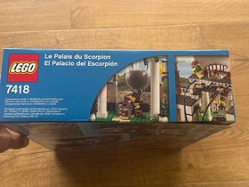 Lego 7418 Scorpion Palace w/Box, Manual + Cards, 13 pieces missing Excellent