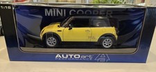 1/18 Autoart Mini Cooper Yellow Diecast NEW