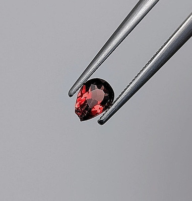 Pyrope-Almandine Garnet Loose Gemstone | Pear Cut 0.5 cts. Natural Untreated NEW
