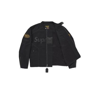 Supreme Vanson Cordura Cotton Jacket 黒 M Supreme Vanson Leathers Cordura Jacket Black Men's - SS21 - US