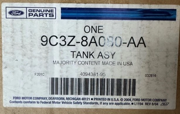 9C3Z8A080AA 08-10 Super Duty F250 F350 OEM Ford depósito de refrigerante 6,4 L diésel Foto 2 de 3