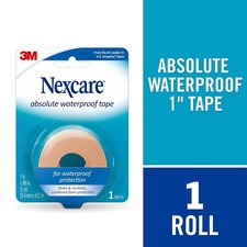 Nexcare Absolute Waterproof Flexible Foam Tape, 1 in x 5 yds
