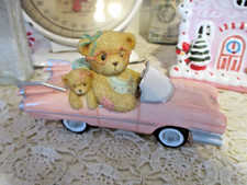Cherished Teddies 104662 A Girl with Style Evelyn Girl Pink Car Cadillac Figure