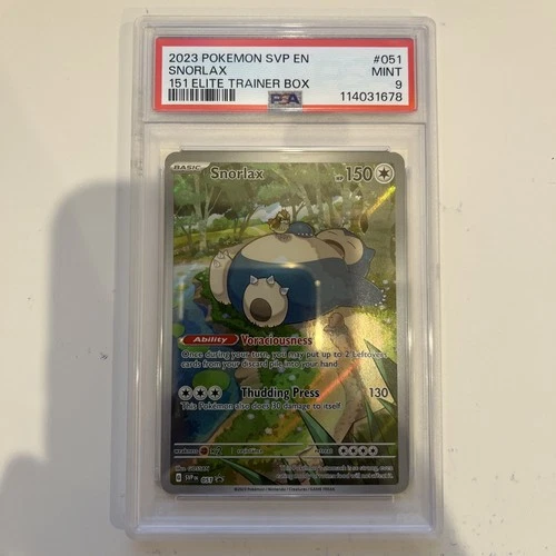 PSA 9 Mint Full Art Promo Snorlax - SVP051