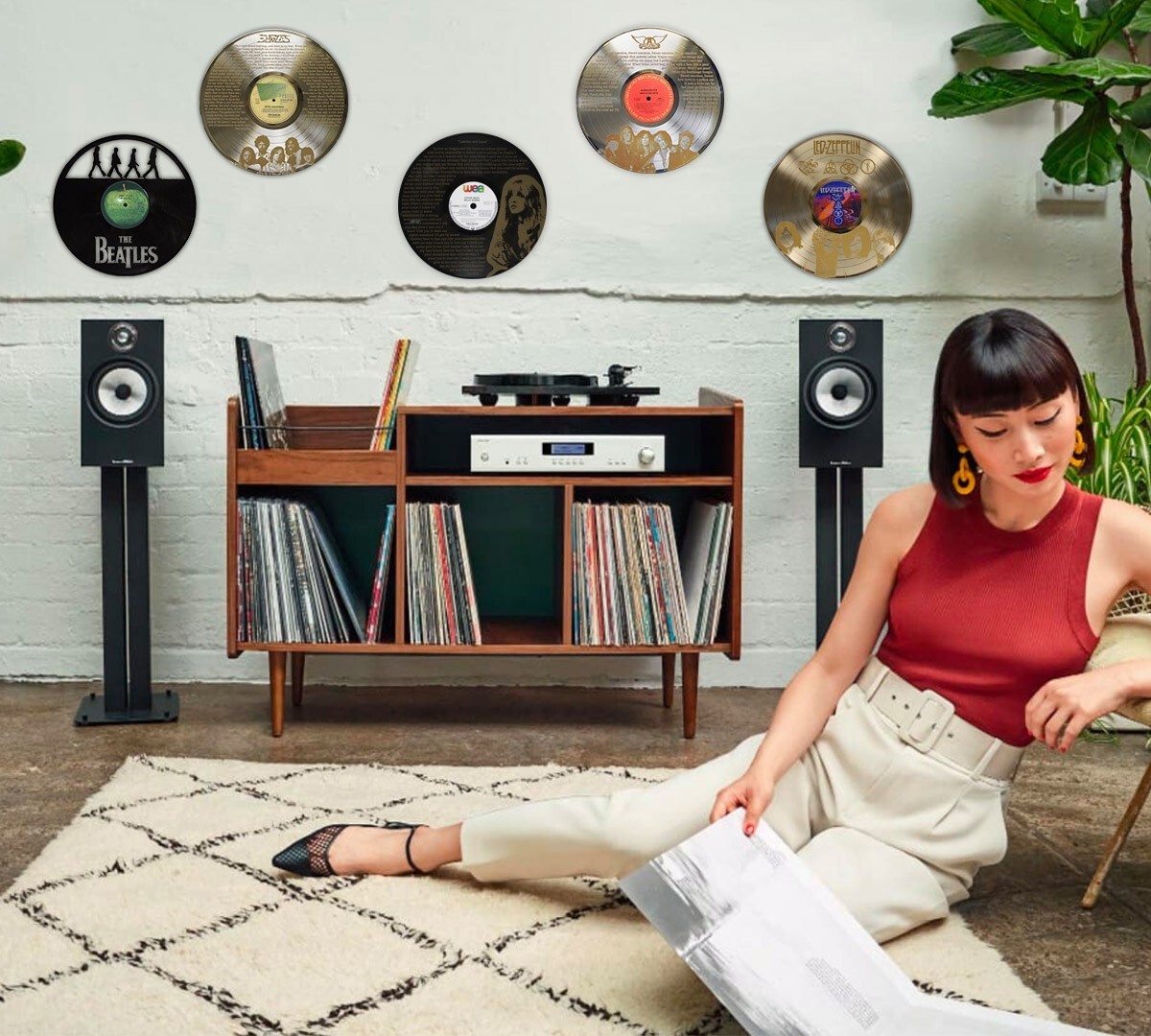 Stevie Nicks "Bella Donna" Gold LP Record wall art