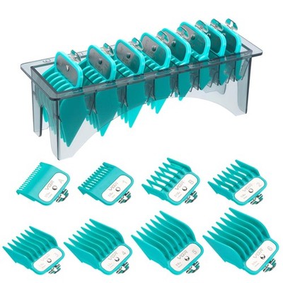 891 Professional Hair Clipper Attachment Comb Set，8 Pcs Hair Cutting Guide Co...