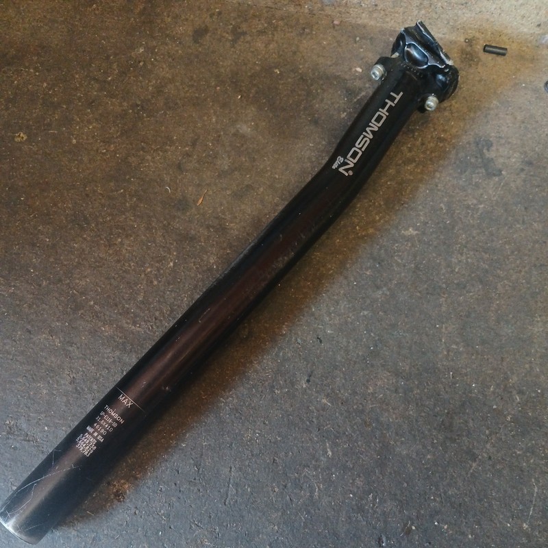 THOMSON ELITE 31.6mm - layback -  SEATPOST - long 410mm - black - 🌎 