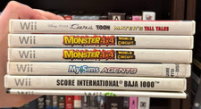 6 Nintendo Wii Game Lot Cars Toon MySims Wii Fit Monster 4x4 Baja UNTESTED 🎮 🏁
